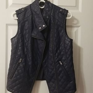 Faux Leather Vest